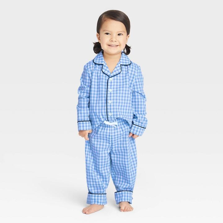 No Brand Toddler Gingham Matching Family Pajama