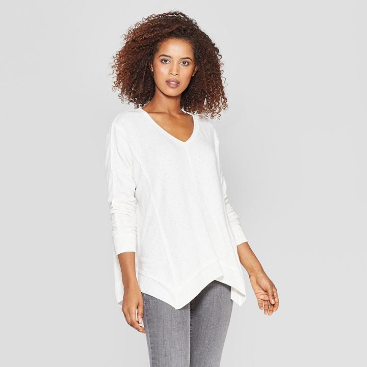 Women's Long Sleeve V-neck Tunic - Knox Rose Gray
