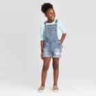 Girls' Flip-sequin Jean Shorts - Cat & Jack Vintage Wash Xs, Girl's, Blue