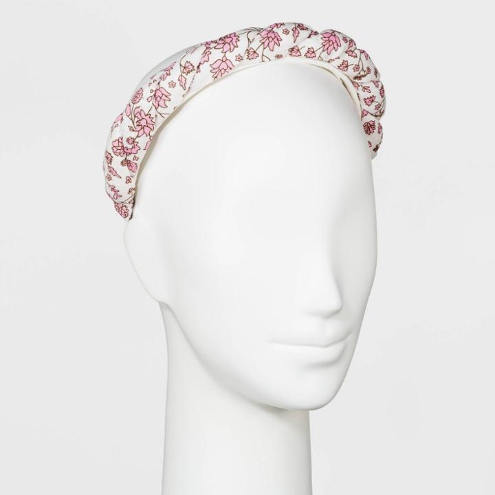 Ditsy Floral Braided Headband - Universal Thread White