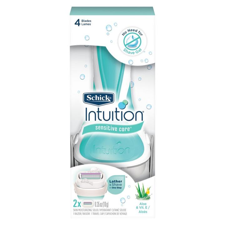 Schick Intuition Sensitive Care Women's Razor - 1 Razor Handle And