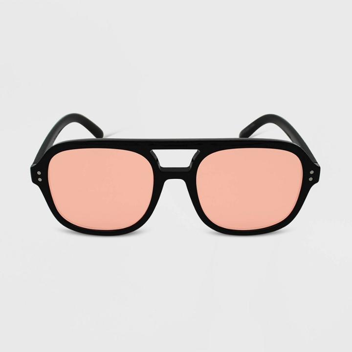 Women's Plastic Aviator Sunglasses - Wild Fable Black