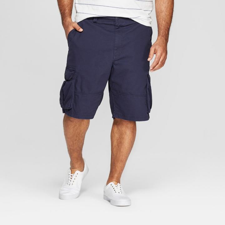 Men's Big & Tall 11 Cargo Shorts - Goodfellow & Co Xavier Navy