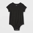 Toddler Kids' Short Sleeve Bodysuit - Cat & Jack Black