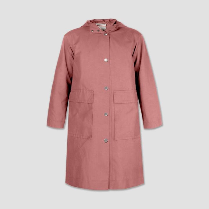 Women's Plus Size Rain Coat - A New Day Coral Pink