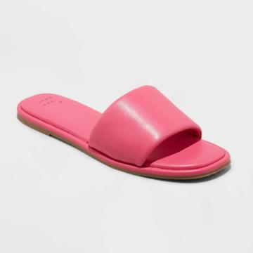 Women's Lulu Slide Sandals - A New Day Pink
