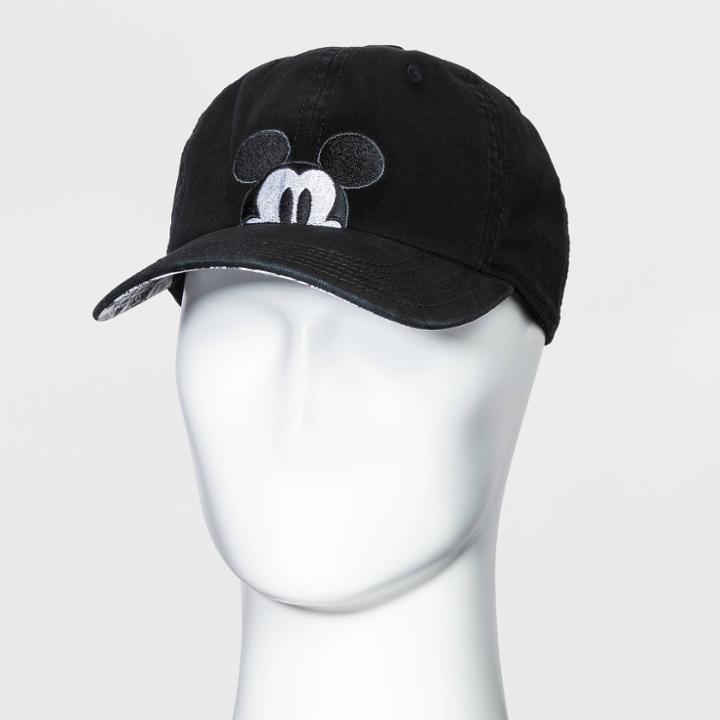 Men's Mickey Mouse Peek A Boo Baseball Cap - Black