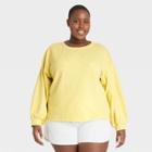 Women's Plus Size Sweatshirt - Universal Thread Yellow