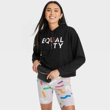 No Brand Pride Adult Equality Hoodie - Black
