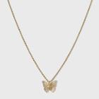 Sugarfix By Baublebar Butterfly Pendant Necklace - Gold