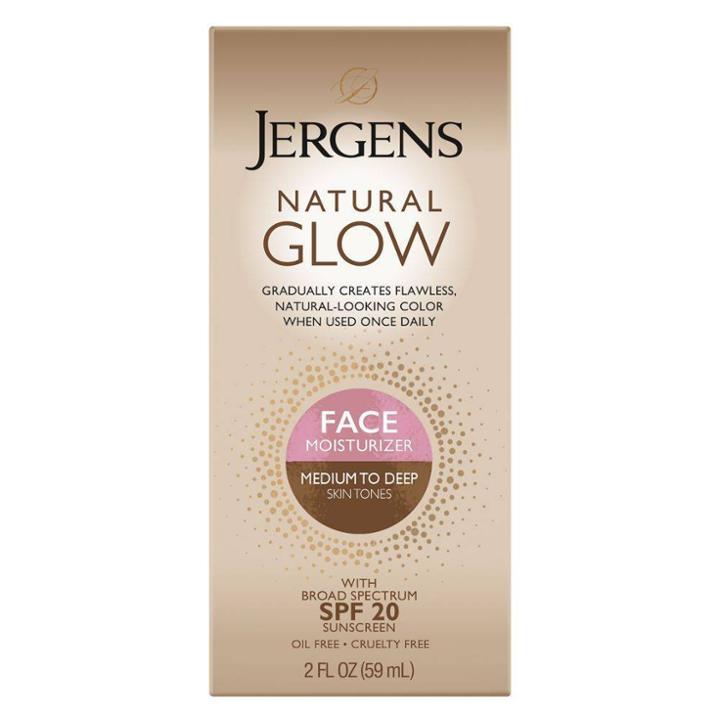 Jergens Natural Glow Face Moisturizer 2oz (medium/tan)