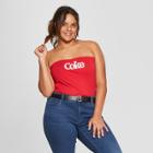 Women's Coca-cola Plus Size Coke Graphic Tube Top (juniors') Red