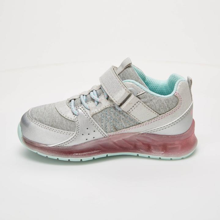 Toddler Girls' Surprize By Stride Rite Ardo Light-up Sneakers - Medium Silver 11, Silver
