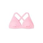 Women's Sustainably Made Plus Size Ribbed Triangle Bikini Top - Xhilaration Pink