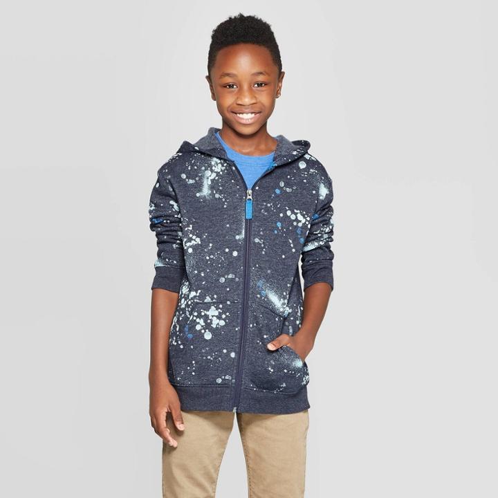 Boys' Long Sleeve Sweatshirt - Cat & Jack Navy M, Boy's, Size: