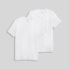 Jockey Generation Men's Short Sleeve Cotton 2pk V-neck T-shirt - White