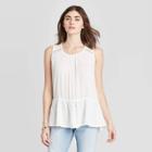 Women's Sleeveless Blouse - Knox Rose White Xxl, Pink/white