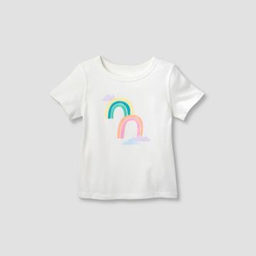 Toddler Adaptive Short Sleeve Graphic T-shirt - Cat & Jack Off-white