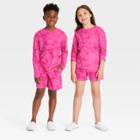 Kids' Long Sleeve T-shirt - Cat & Jack Dark Pink