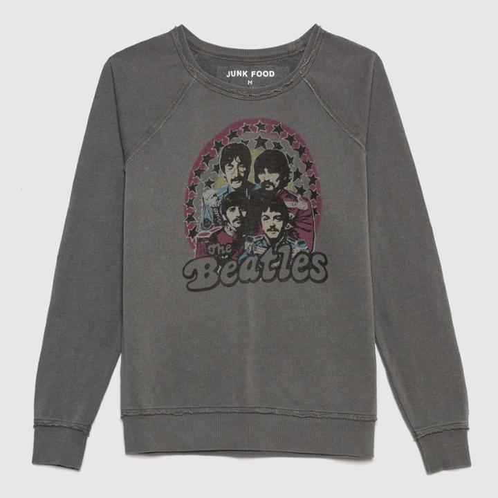 Women's The Beatles Sweatshirt - Junk Food (juniors') Gray