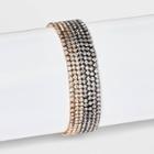 Multi-strand Cup Chain Stretch Bracelet - A New Day Clear