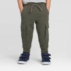 Toddler Boys' Cargo Jogger Pants - Cat & Jack Fern 12m, Toddler Boy's, Green