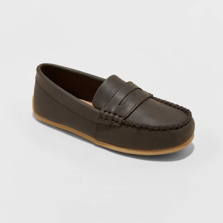 Boys' Samuel Penny Loafers - Cat & Jack Brown 13, Toddler Boy's