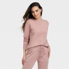 Women's Beautifully Soft Fleece Sweatshirt - Stars Above Brown