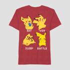 Boys' Pokemon Pikachu Short Sleeve T-shirt - Red