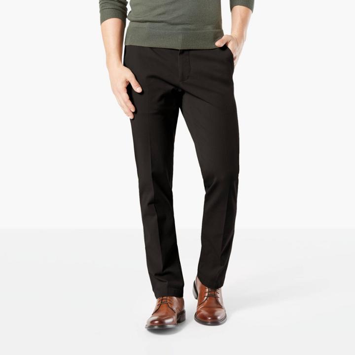 Dockers Men's Straight Fit Smart 360 Flex Workday Chino Pants - Black