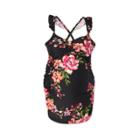 Maternity Floral Print Ruffle X-back Tankini Top - Isabel Maternity By Ingrid & Isabel S,