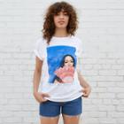 Merch Traffic Women's Kacey Musgraves Plus Size Short Sleeve Graphic T-shirt - White
