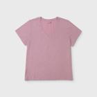 Women's Plus Size Short Sleeve V-neck T-shirt - Universal Thread Lilac 1x, Women's, Size: