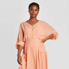 Women's Dolman Long Sleeve Dress - Prologue Coral Xs, Women's, Pink