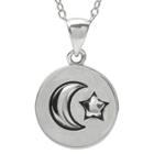 Women's Journee Collection Sterling Silver Moon And