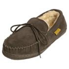 Men's Brumby Suede Moccasin Slippers - Brown