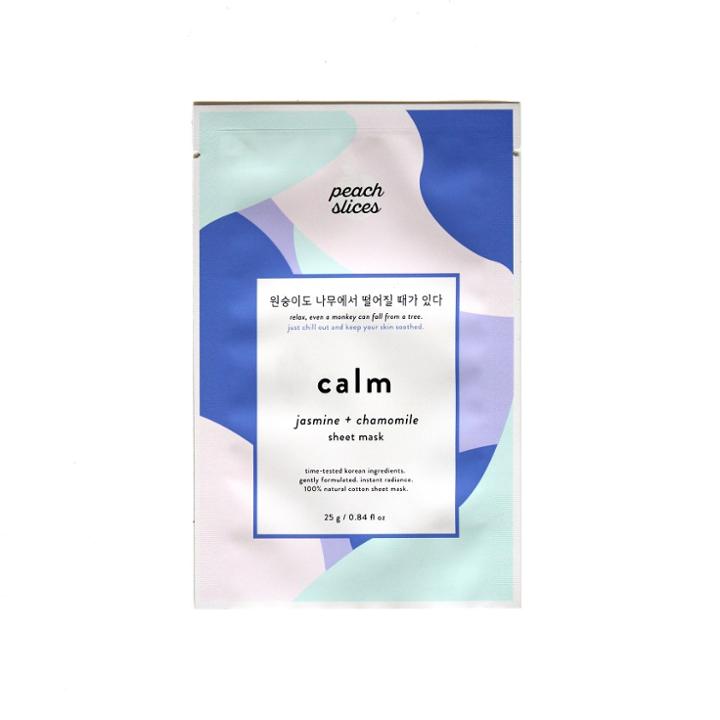 Peach Slices Jasmine And Chamomile Calm Face Mask Sheet - .84 Fl Oz