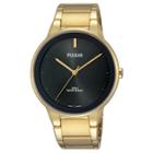 Pulsar Men's Pusar - Gold Tone With Black Dial And Bezel Pg2046,