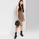 Women's Double Slit Bodycon Dress - Wild Fable Gold