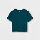 Men's Tall Adaptive Loose Fit Short Sleeve Crewneck T-shirt - Goodfellow & Co Blue