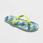 Kids' Sam Camo Print Slip-on Flip Flops - Cat & Jack