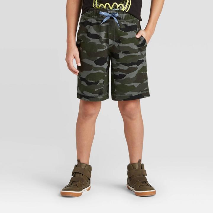 Boys' Pull-on Shorts - Cat & Jack Green S, Boy's,