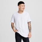 Jackson Men's Long Curved Hem T-shirt White