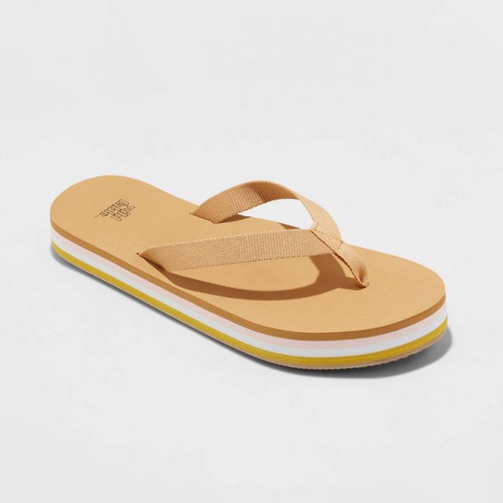 Women's Sierra Thong Sandals - Wild Fable Tan