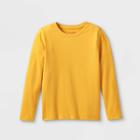 Girls' Long Sleeve T-shirt - Cat & Jack Mustard