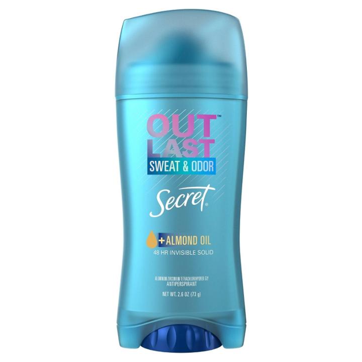 Secret Outlast Invisible Solid Women's Antiperspirant Deodorant Almond Oil