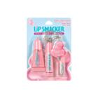 Smackers Lip Smacker Smooch Key Chain & Lip Balm Set - Cotton Candy 4pc - 0.039oz, Blue