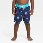Toddler Boys' Floral Swim Shorts - Cat & Jack Blue
