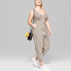 Women's Plus Size Woven Jogger Pants - Wild Fable Brown