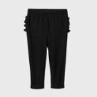 Baby Girls' Ruffle Bum Pull-on Pants - Cat & Jack Black